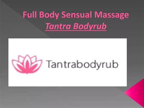 Full Body Sensual Massage Sexual massage Limelette